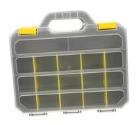 Homoyoyo Boîte à Outils Transparente avec Compartiments Amovibles Organisateur Portable pour Visserie et Petites Mallette de Rangement Pratique pour Outillage Usage Professionnel et