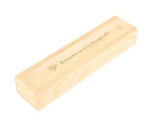Homoyoyo Boîte à Souvenirs en Bois Beige avec Couvercle Robuste pour Test de Grossesse et Mémoires de Bébé pour Chambre de Maternité