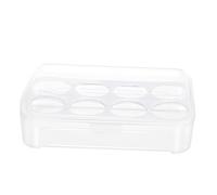 Homoyoyo Boîte à Œufs Portable Compartiments Pour Réfrigérateur Conteneur De Stockage Pratique Pour Camping Et Pique- Couleur Blanche