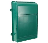 Homoyoyo Boîte aux Lettres Extérieure en Plastique Verte, Petite Taille, Murale et Résistante la Pluie, Boîte à Réclamations sans Serrure, pour Maison, Bureau et Jardin, Simple