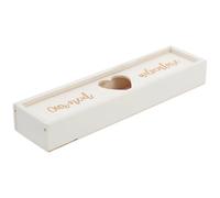 Homoyoyo Boîte Bois Blanc avec Couvercle Coffret Souvenir pour Annonce de Grossesse Étui Décoratif Élégant pour Femme Rangement Précieux pour Bâtonnet de Grossesse Présent Original