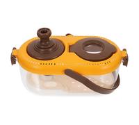 Homoyoyo Boîte D’Observation Soie pour Garçon Et Filles Taille Moyenne avec Loupe Intégrée Et Éclairage LED Kit D’Exploration Éducatif Intérieur Extérieur Couleur Marron Sable avec Bac D’élevage