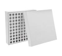 Homoyoyo Boîte de Congélation en Carton 05 Ml avec Couvercle 100 Emplacements Support pour Tubes à Centrifuger Rangement Étanche pour Échantillons Stockage Laboratoire Réfrigérateur