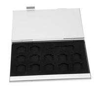 Homoyoyo Boîte de Rangement Aluminium pour Sim et Mémoire Étui Portable Compact et Protection Antipoussière et Antichoc pour Téléphone Organisateur Pratique pour Voyage et Quotidien