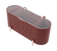 Homoyoyo Boîte de Rangement Compacte pour Serviettes Hygiéniques avec Couvercle Organisateur Multi Compartiments pour Soins Du Visage et Cosmétiques de Place pour Petites Salles de Bain