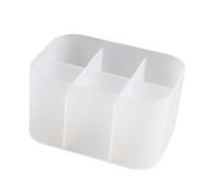 Homoyoyo Boîte de Rangement Manucure Compartiments Organiseur Cosmétique Multifonction pour Lingettes Accessoires et Outils Nail Art Étui Bureau Esthétique Blanc Mat