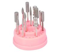 Homoyoyo Boîte de Rangement pour Embouts de Ponceuse à Ongles Organisateur Plastique pour Accessoires de Manucure Protection et Organisation des Forets Utilisation Professionnelle et
