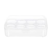 Homoyoyo Boîte De Rangement Pour Œufs Réfrigérateur 8 Compartiments En Plastique Pp Blanc, Support à Œufs Sécurisé Verrouillage Pour Camping, Pique-niques Et Usage Quotidien