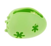 Homoyoyo Boîte de Rangement Silicone pour Éponge Beauté Ventilée Support Séchage Makeup Blender Compact Portable pour Femmes Organiseur Compartiments Séparés Poudre Vert