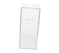 Homoyoyo Boîte de Rangement Transparente avec Couvercle pour Masques à Usage Unique Organisateur de Bureau Compact pour Masque la Poussière et Rangement sur Bureau