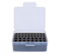 Homoyoyo Boîte de Rangement Transparente pour Piles AA/AAA avec Mousse Noire Antichoc Étui Multi-Compartiments en Plastique Robuste Organiseur Portable pour Voyage et Stockage Sécurisé