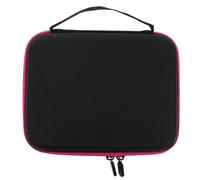 Homoyoyo Boîte de Transport Portable pour Huiles Essentielles 63 Compartiments 1-3 ML Étui de Rangement Rose Fuchsia Organisateur de Flacons pour Aromathérapie et Vernis à Ongles Paquet