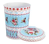 Homoyoyo Boîte en Fer Couvercle pour Rangement Bonbons Boîte Métallique Européenne Décorative Grosse Capacité pour Maison et Fêtes pour Stockage Sucreries