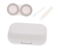 Homoyoyo Boîte Lentilles Contact Compacte et Portable avec Miroir Étui Mignon pour Lentilles de Contact Kit de Rangement Étanche et Léger pour Usage Extérieur et Quotidien