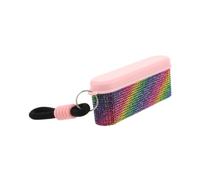 Homoyoyo Boîte Porte-clés Ornée de Cristaux, Boîte à Médicaments 4 Compartiments, 10,50x4,20x2,70cm, Rangement Portable pour Déplacements Quotidiens, pour Personnes Âgées et Femmes
