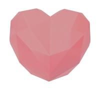 Homoyoyo Boîte Présent de Cœur Petite Taille Couleur Rose Argile, Coffret D’emballage pour Saint-valentin et Anniversaires, Boîte Rangement Multifonction en Abs pour Bonbons et Décorations