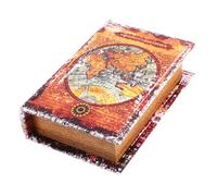 Homoyoyo Boîte Rangement Faux Décoratif Vintage MDF Imitation Cachette Pratique pour Bureau et Maison Retro