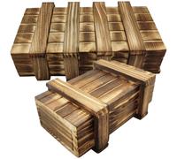 Homoyoyo Boîtes à Énigmes en Bois Lot de 2 Coffrets Secrets et Mécanismes à Ouverture Simple, Double ou Triple, Jouets Éducatifs pour Garçon et Filles, Développement Logique et Motricité,