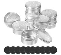 Homoyoyo Boîtes de Formation Olfactive pour Chien 10 Boîtes en Aluminium 25x2mm avec 10 Points Magnétiques Souples Support de Dressage Olfactif Portable pour Entraînement à L’agilité
