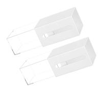 Homoyoyo Boîtes de Rangement Murales Blanches en Hips Style Tiroir Adhésif Lot de 2 Organisateurs Tiroirs Multi-usages Accès Facile pour Salle de Bain Cuisine