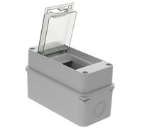 Homoyoyo Boîtier de Distribution Électrique Étanche Ip65 pour Extérieur et Intérieur, Protection Robuste en Abs et PC Fenêtre Transparente, 3 Voies pour Installation Facile
