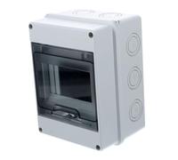 Homoyoyo Boîtier de Distribution Électrique Étanche Voies avec Fenêtre Transparente Protection Circuit Breaker Compacte pour Usage Extérieur et Chantier