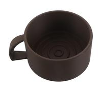Homoyoyo Bol à Raser pour Homme 3d Marron avec Poignée - Bol à Savonnette à Large Ouverture pour Mousse Onctueuse - Mug à Barbe pour Rasage Quotidien et Entretien Professionnel Barbe