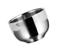 Homoyoyo Bol à Savonnette pour Rasage en Inox Épais Brosse à Bol en Mousse Usage Familial et Professionnel