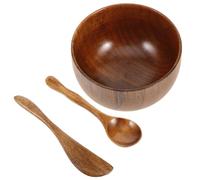 Homoyoyo Bol Bois pour Masque Facial Set Bol Mélangeur Naturel pour Soins Visage Spatule de Mélange et Applicateur de Masque Outil et Durable Réutilisable