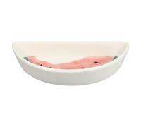 Homoyoyo Bol Céramique pour Hamster Forme Demi Pastèque Distributeur Alimentaire Pratique et Facile à Nettoyer Gamelle Résistante pour Petits Animaux