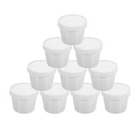 Homoyoyo Bol de Rangement pour Crème Glacée Couvercle, Lot de 10 Bols 4Oz Adaptés aux Soupers et Fêtes de Fiançailles