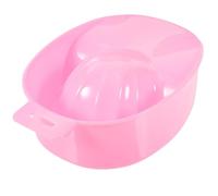 Homoyoyo Bol de Trempage Monocouche Rectangulaire en Plastique Couleur Pastèque pour Soin des Ongles, Plateau de Manucure pour Nutrition Cuticules et Dépose Vernis - Outil Nail Art