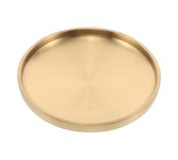 Homoyoyo Bol Décoratif Doré 23 CM en Acier Inoxydable Double Couche Vide-Poches et Organisateur d'Entrée Grand Format pour Clés Bijoux et Petits Objets Plateau Polyvalent pour Maison et