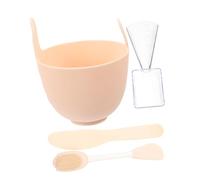 Homoyoyo Bol Mélangeur Silicone Souple pour Masque Facial Kit DIY Réutilisable Jaune Bol Portable Léger pour Mélanger Masques Beauté Visage Outil Confortable pour Usage Maison et Salon