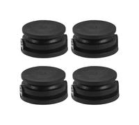 Homoyoyo Bouchons de Leash de Surf Noirs 4 Pièces en Plastique Résistant, Prise de Sécurité pour Planche de Surf, Accessoire de Paddle et Bodyboard, Connecteur de Laisse pour