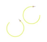 Homoyoyo Boucles D'oreilles Géométriques Pendantes Exagérées Vert Vif En Métal Léger Cercle Creux Accessoires Mode Pour Femmes Occasions Festives