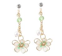 Homoyoyo Boucles Oreilles Décoratives Pendentifs Inspiration Féérique Forme De Fleur Accessoires Doubles Pour Femmes