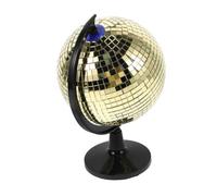 Homoyoyo Boule à Facettes Dorée M Taille Moyenne, Globe Terrestre Décoratif Miroir Brillant, Décoration Festive Années 70 pour Bureau et Maison, Présent Original et Ambiance Disco