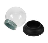 Homoyoyo Boule de Noël Verre Transparent Épais Globe Eau Résistant Aux Chocs avec Couvercle à Vis Kit DIY pour Globes de Neige Cadeaux de Fête et Rangement Bonbons
