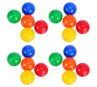 Homoyoyo Boules de Tombola en Plastique Ouvrables 100 Pcs Multicolores, Petites Boules Légères pour Jeu Loterie, Activités Fête, Carnaval et Noël, Accessoires Sphériques Couleur Aléatoire