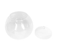 Homoyoyo Bouteille Écologique en Verre 15 CM avec Couvercle pour Micropaysage Vase Décoratif Transparent Contenant Terrarium pour Décoration Intérieure et Rangement Plante