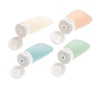 Homoyoyo Bouteilles De Voyage En Plastique Étanches 4 Pièces 60 Ml Rechargeables Pour Produits De Toilette Portables Pour Voyages Et Activités De Plein Air