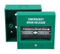 Homoyoyo Bouton D’Alarme Incendie Réinitialisable Vert Interrupteur Manuel de Sortie de Secours Bouton D’Urgence Compatible Systèmes Traditionnels Activation Rapide pour Sécurité