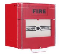 Homoyoyo Bouton D'alarme Incendie Manuel Réinitialisable Rouge, Point D'appel D'urgence Rapide Étanche pour Sécurité Incendie, Interrupteur à Bouton-poussoir Compact Industriel,