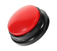 Homoyoyo Bouton De Conversation Interactif Rouge pour Chien Enregistrement Vocal, Accessoire Ludique pour Chiots, Facile à Presser, Matériel Solide, Dressage Et Communication Animale