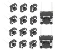 Homoyoyo Bouton Poussoir Tactile Momentané 2 Broches 6x6x4,3 Mm, Micro-Interrupteur pour Circuit Imprimé, Lot de 20 Pièces, Accessoire Électronique pour Projet Bricolage