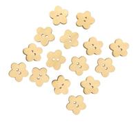 Homoyoyo Boutons en Bois à Coudre 100 Pcs, Forme Fleur 18 Mm, Couleur Bois Naturel, Lot 2x50 Pièces, Accessoires Couture pour Vêtements, Scrapbooking et Loisirs Créatifs Garçon et Filles
