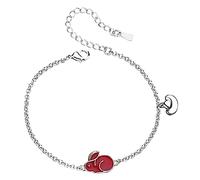Homoyoyo Bracelet de lapin à température bracelet d'humeur à changement de couleur Bracelets à charme de lapin bracelets de lapin bracelets pour femmes Silver