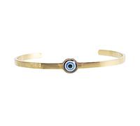 Homoyoyo Bracelet en acier titane sterling Ajustable charme ouvrir œil bracelet pour femme bracelets pour hommes femmes Bracelet ouvert bijoux mauvais oeil Acier au titane