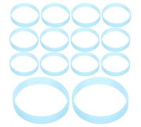 Homoyoyo Bracelets en Silicone Phosphorescents Bleus Lot de 40 Pièces Extensibles et Résistants à L'Eau pour Sport Activités Nocturnes et Événements en Extérieur